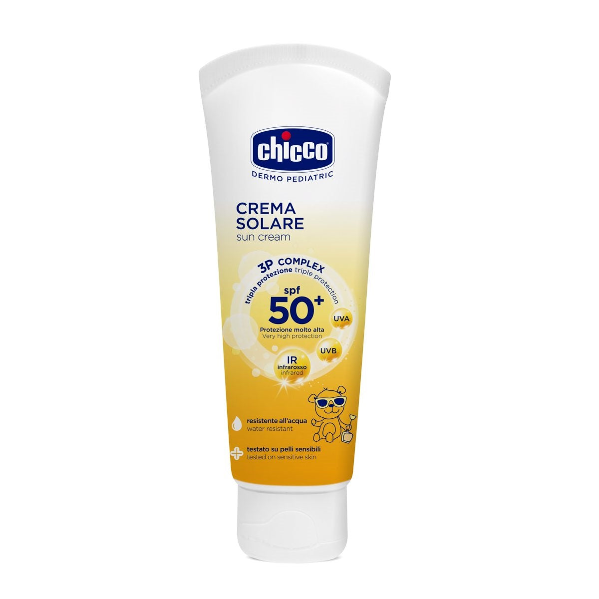 Chicco crema protectie solara dermopediatrica, SPF 50+, 75 ml 01 Imagine principală a produsului
