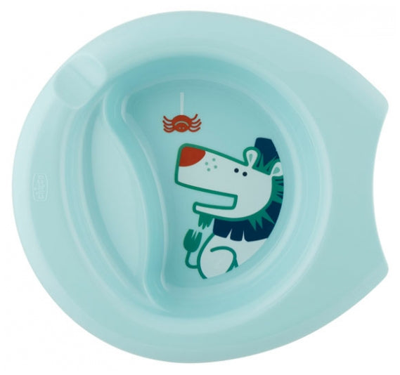 Chicco farfurie antiderapanta Easy Feeding Plate 6m+, Albastru 01 Imagine principală a produsului