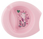 Chicco farfurie antiderapanta Easy Feeding Plate 6m+, Roz 01
