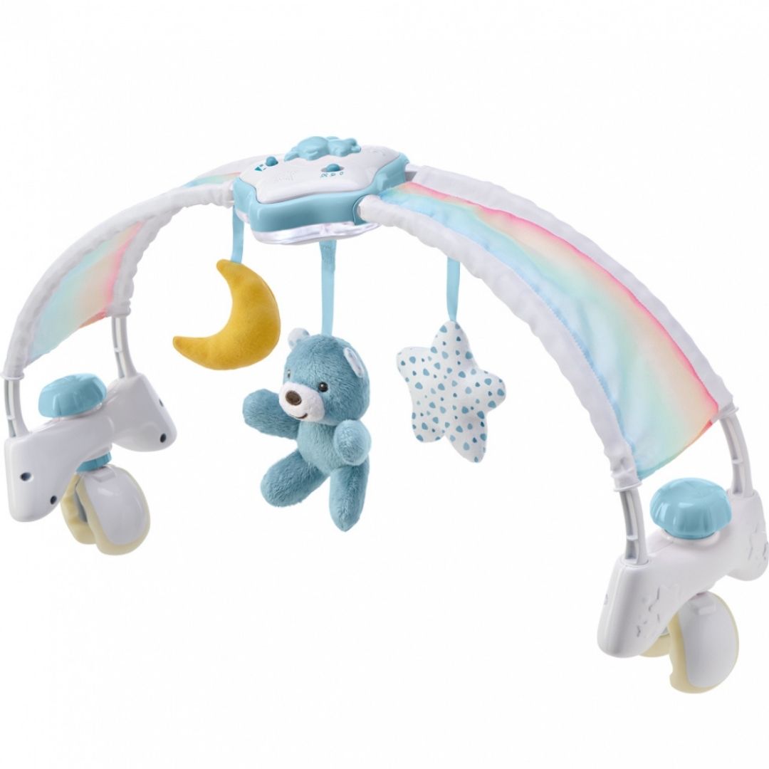 Chicco jucarie 2in1 arcada si lampa de veghe Rainbow Sky 0m+,  Pink
