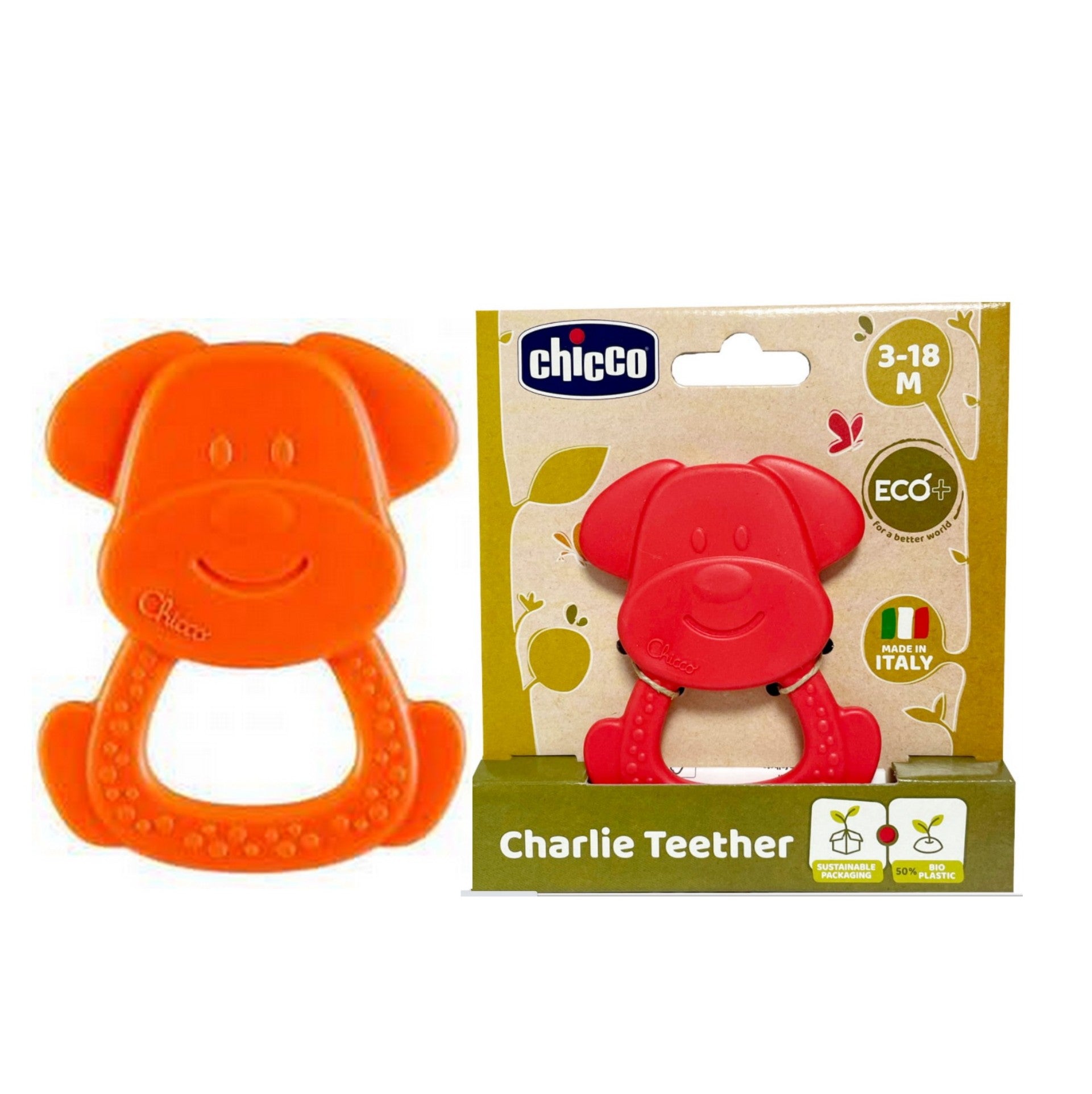 Chicco jucarie dentitie gingivala 3-18 luni, Catelul Charlie 01