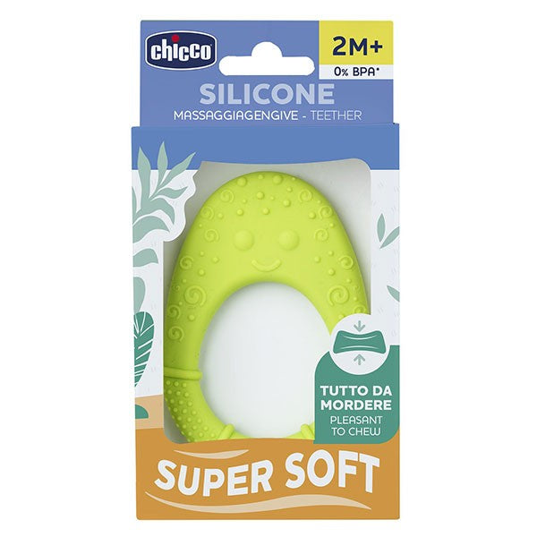 Chicco jucarie dentitie silicon Super Soft 2m+, Avocado Imagine secundară a produsului