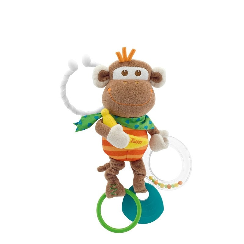 Chicco jucarie dentitie zornaitoare cu vibratie Baby Senses 3-24 luni, Maimuta 9070.01