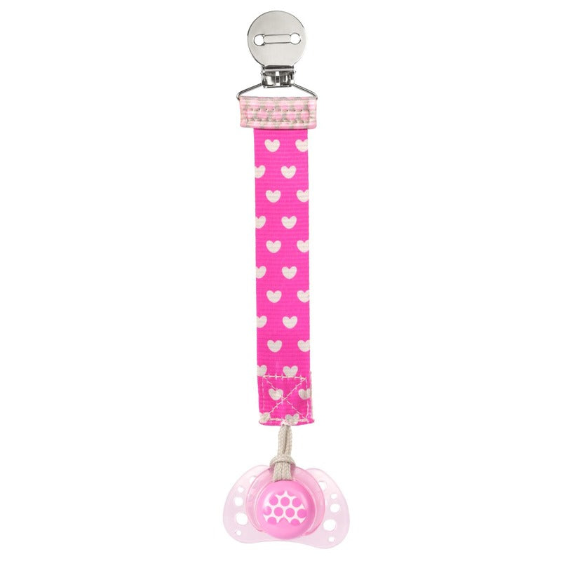 Chicco lant suzeta cu inel 2in1, Roz 93411