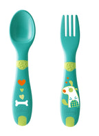 Chicco primul meu set de tacamuri 12m+, Verde 1610130 01