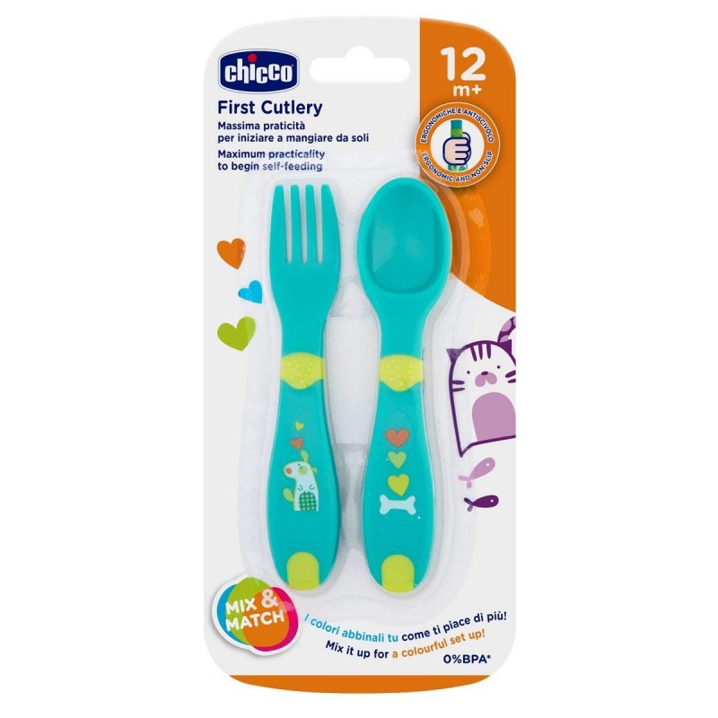 Chicco primul meu set de tacamuri 12m+