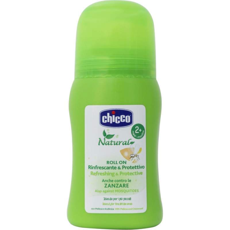 Chicco protectie naturala anti-tantari Roll-On 60 ml, 6m+ Imagine principală a produsului
