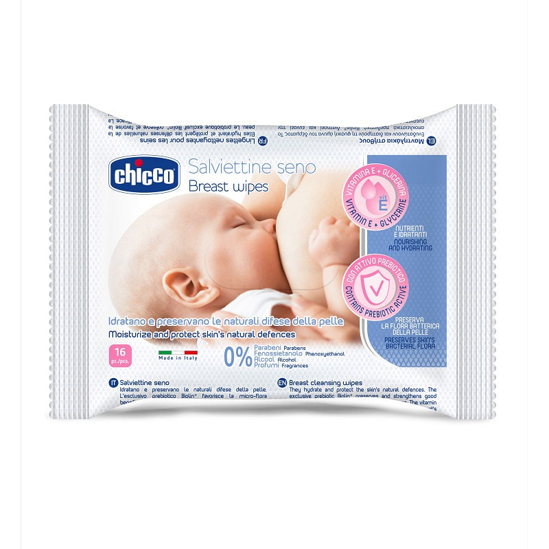 Chicco servetele umede hidratante pentru sani 16 buc