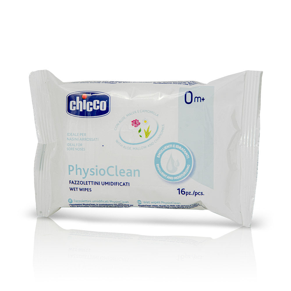 Chicco servetele umede pentru nas cu aloe vera 0m+, 16 buc Imagine principală a produsului