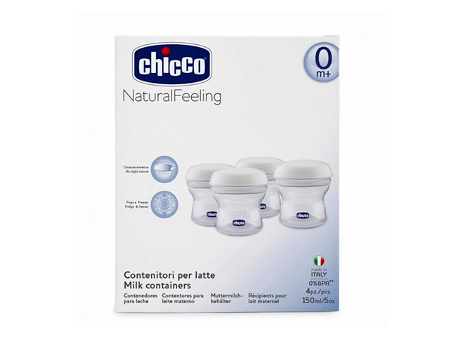 Chicco set recipiente stocare lapte matern Natural Felling 01