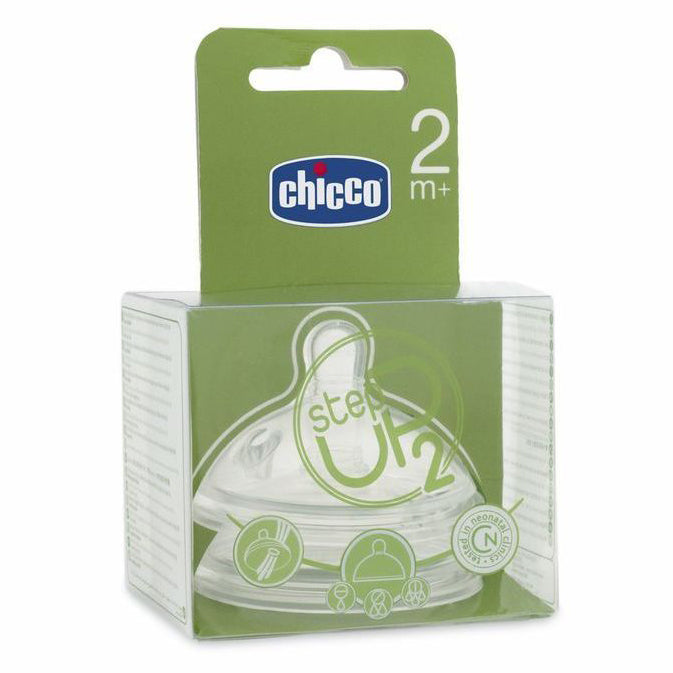 Chicco tetina silicon Step Up 2 flux reglabil 2m+ 2 buc/set Imagine secundară a produsului