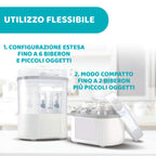 Chicco sterilizator electric digital cu uscator biberoane 0m+