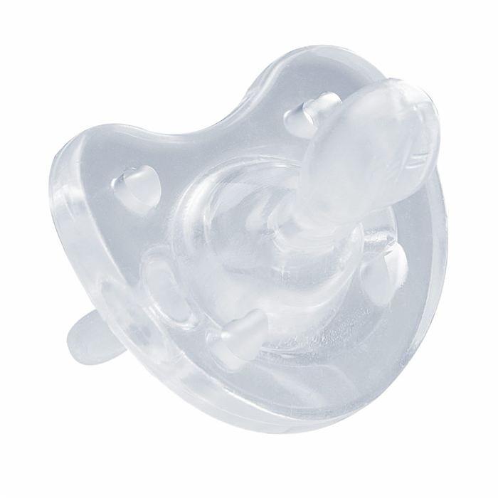 Chicco Physio Soft suzeta silicon monobloc 4m+ Transparent 01