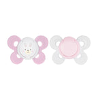 Chicco Suzeta silicon Physio Comfort forma ortodontica 0-6m+ Fete 01