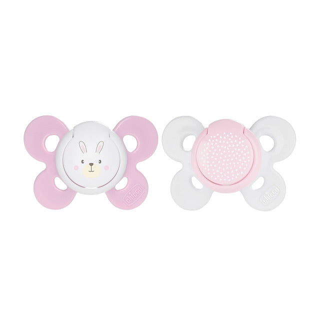Chicco Suzeta silicon Physio Comfort forma ortodontica 0-6m+ Fete 01