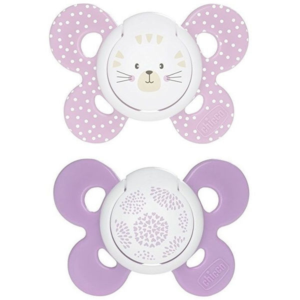 Chicco Suzeta silicon Physio Comfort forma ortodontica 6-16m+ Fete 01