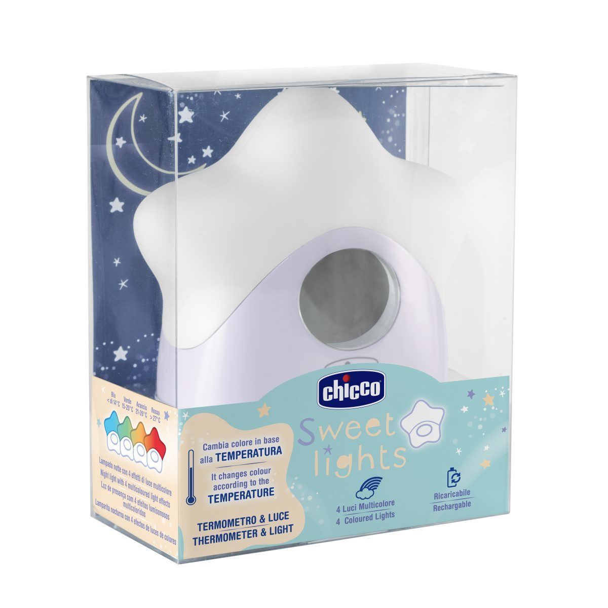 Chicco termometru camera si lumina de veghe Sweet Lights  03