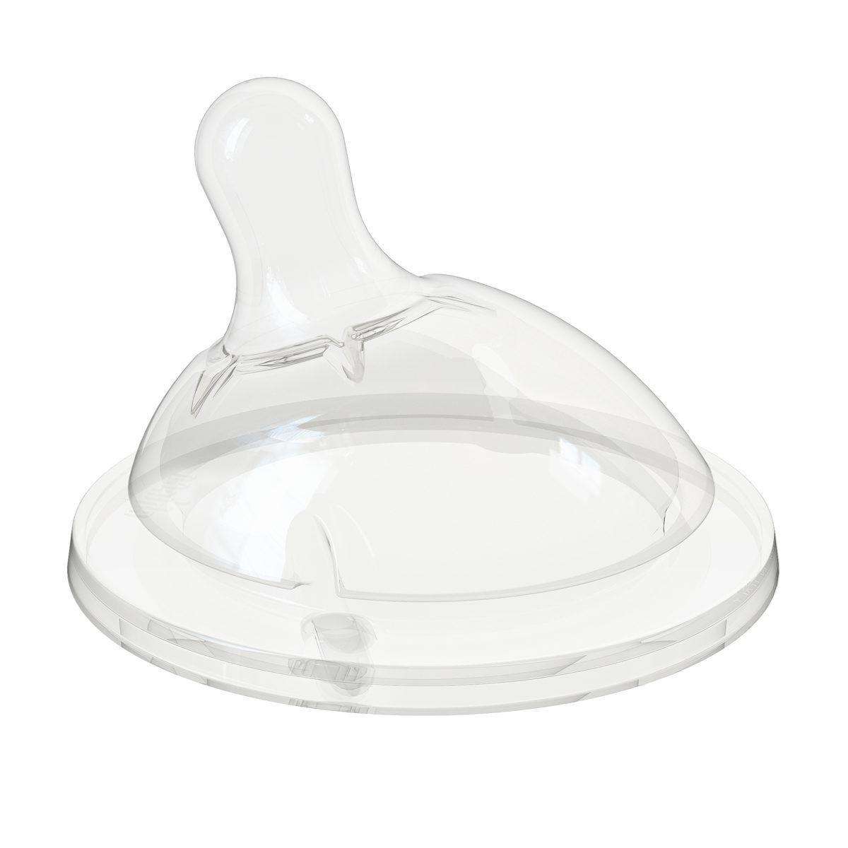 Chicco tetina silicon Natural Feeling flux mediu 2m+ 1 buc/set Imagine secundară a produsului