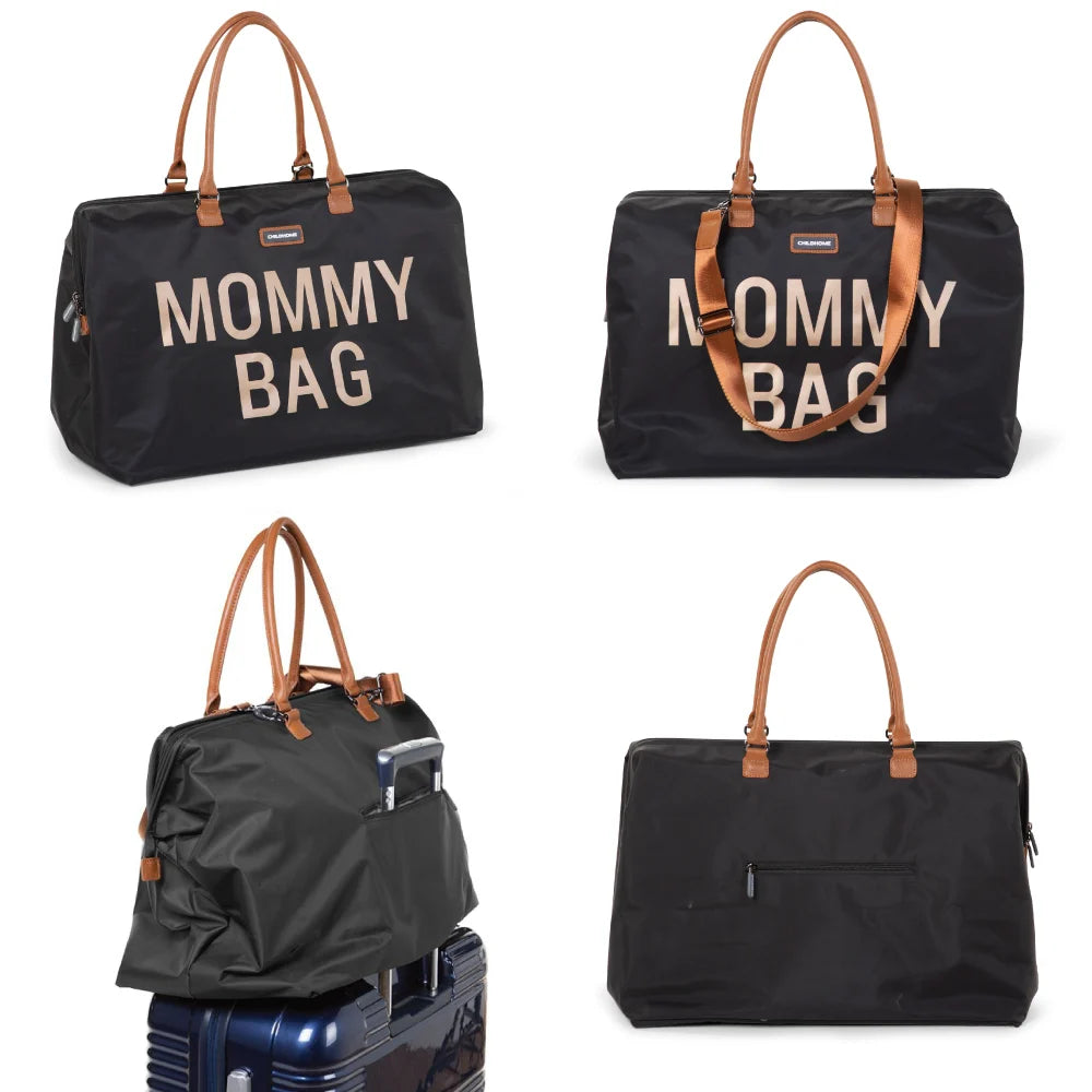 Childhome geanta mamici de infasat Mommy Bag 0m+, Negru Imagine secundară a produsului
