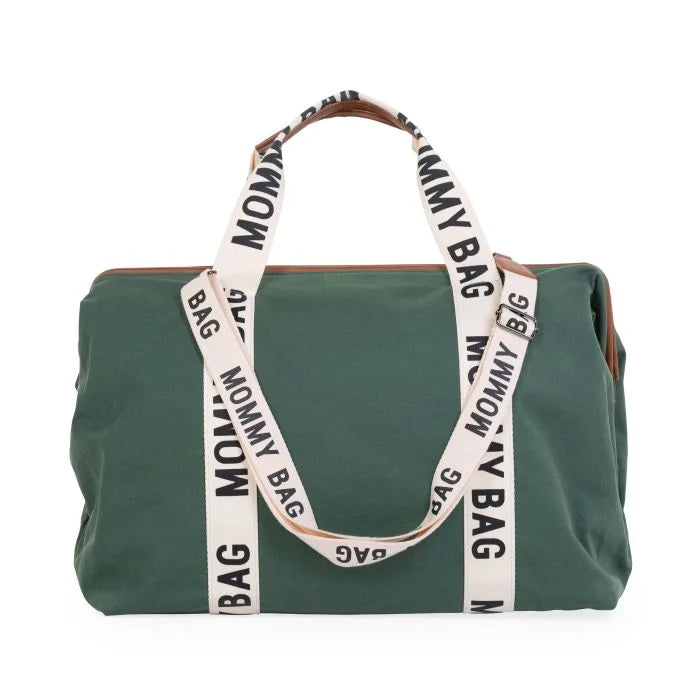 Childhome geanta mamici de infasat Mommy Bag 0m+, Signature Verde