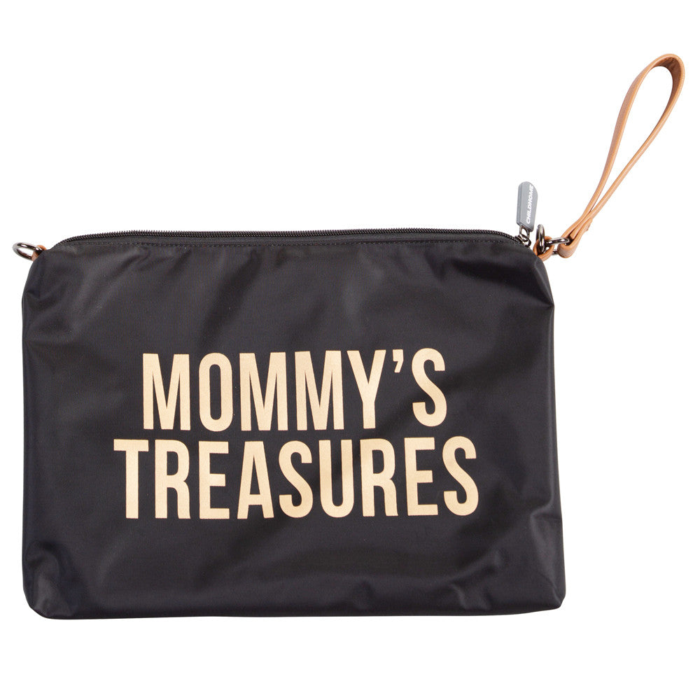 Childhome geanta mamici Mommy Clutch 33x23 cm 0m+, Negru Imagine principală a produsului