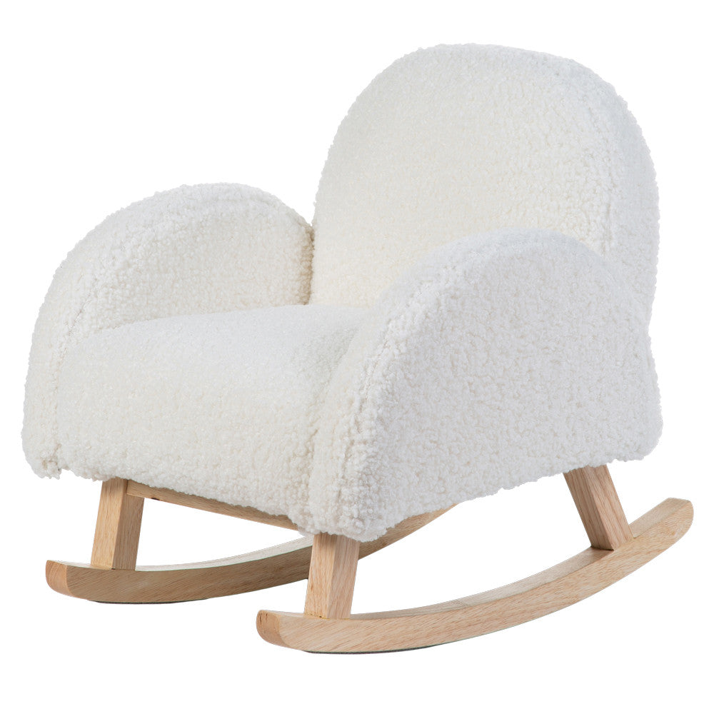 Childhome scaun balansoar pentru copii 3 ani+ Teddy Alb