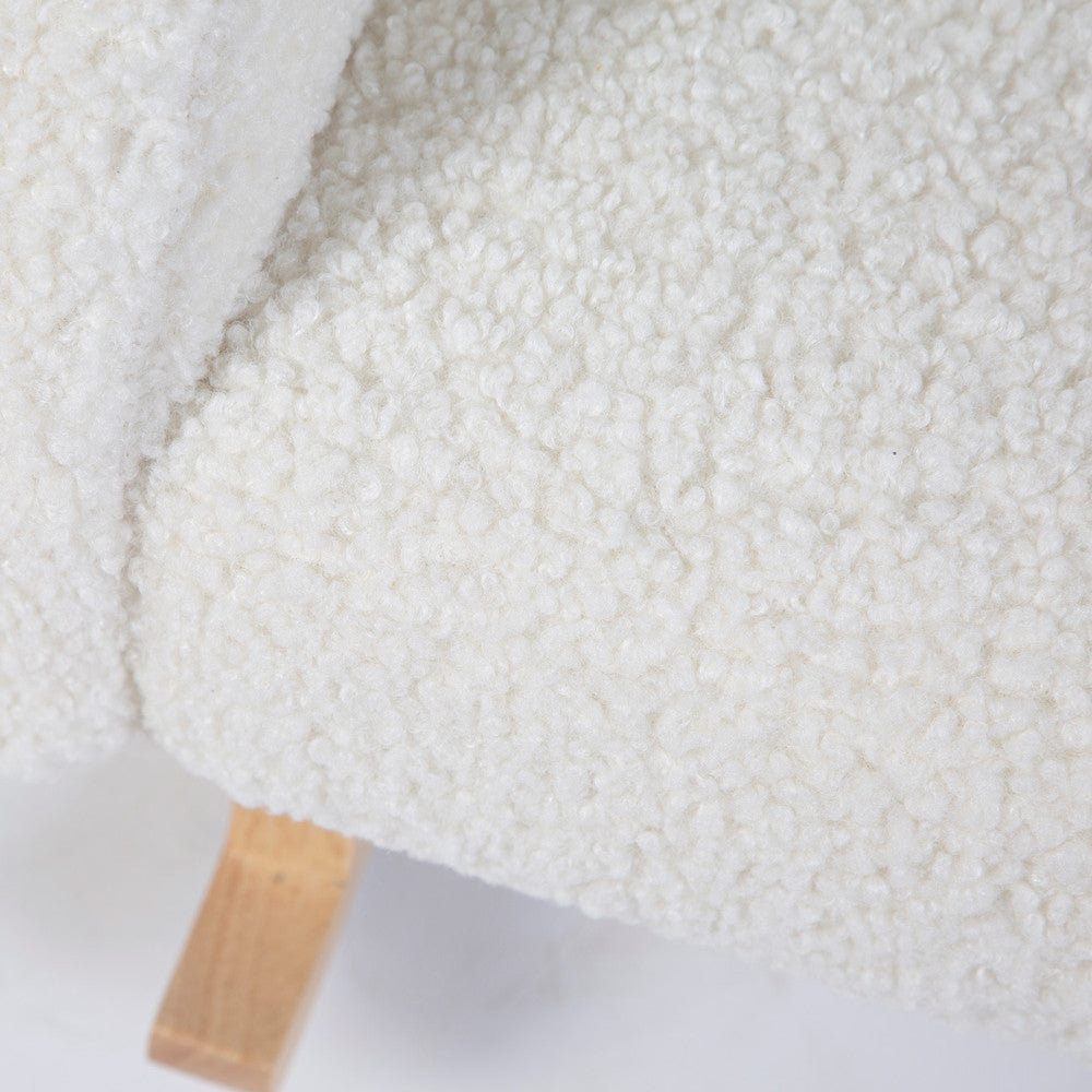 Childhome scaun balansoar pentru copii 3 ani+ Teddy Alb