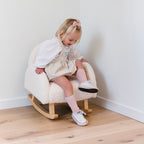 Childhome scaun balansoar pentru copii 3 ani+ Teddy Alb