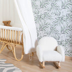 Childhome scaun balansoar pentru copii 3 ani+ Teddy Alb