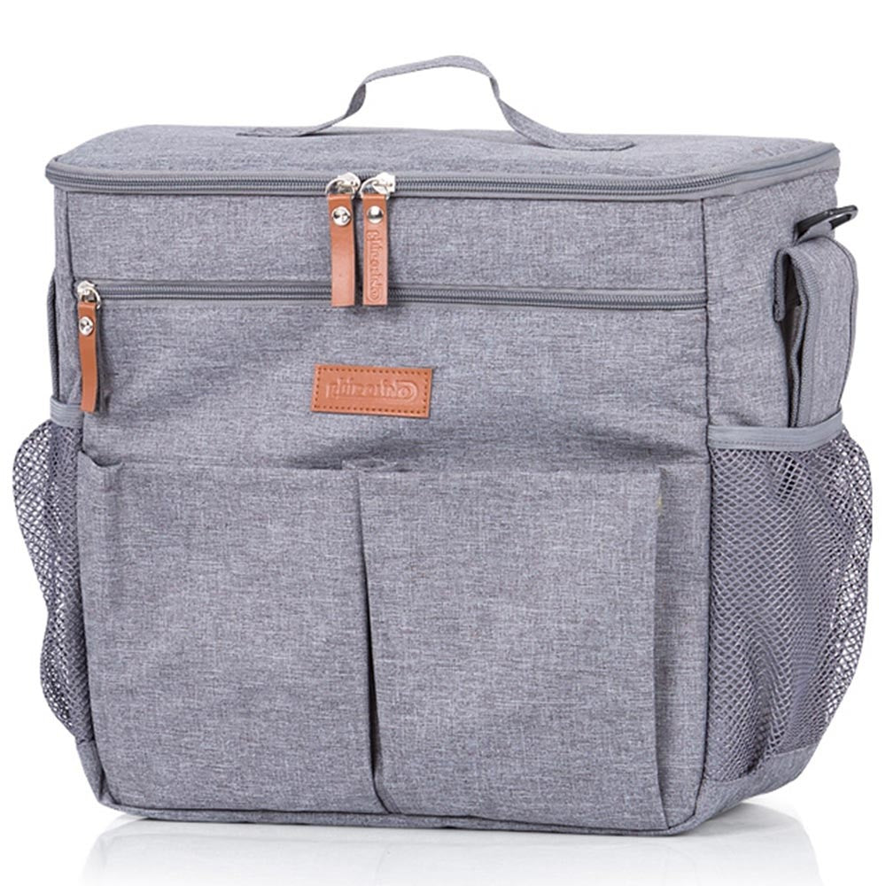 Chipolino geanta mamici tip rucsac termoizolanta 0m+, Graphite Imagine secundară a produsului