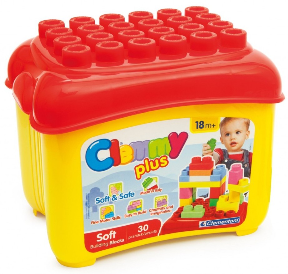 Clementoni set cutie cu 30 cuburi Clemmy Plus 01