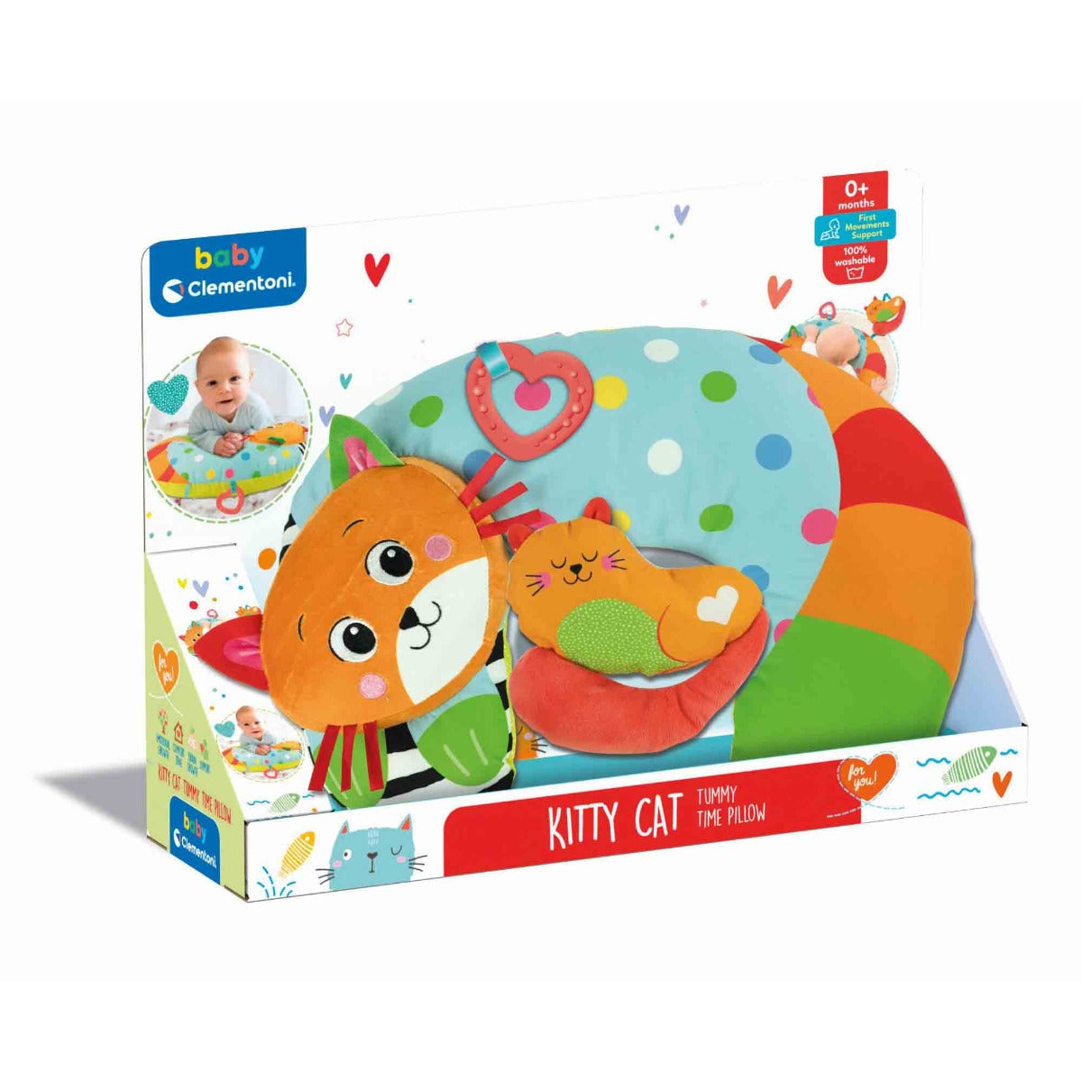 Clementoni Baby jucarie plus perna pentru bebe 0m+ Pisicute