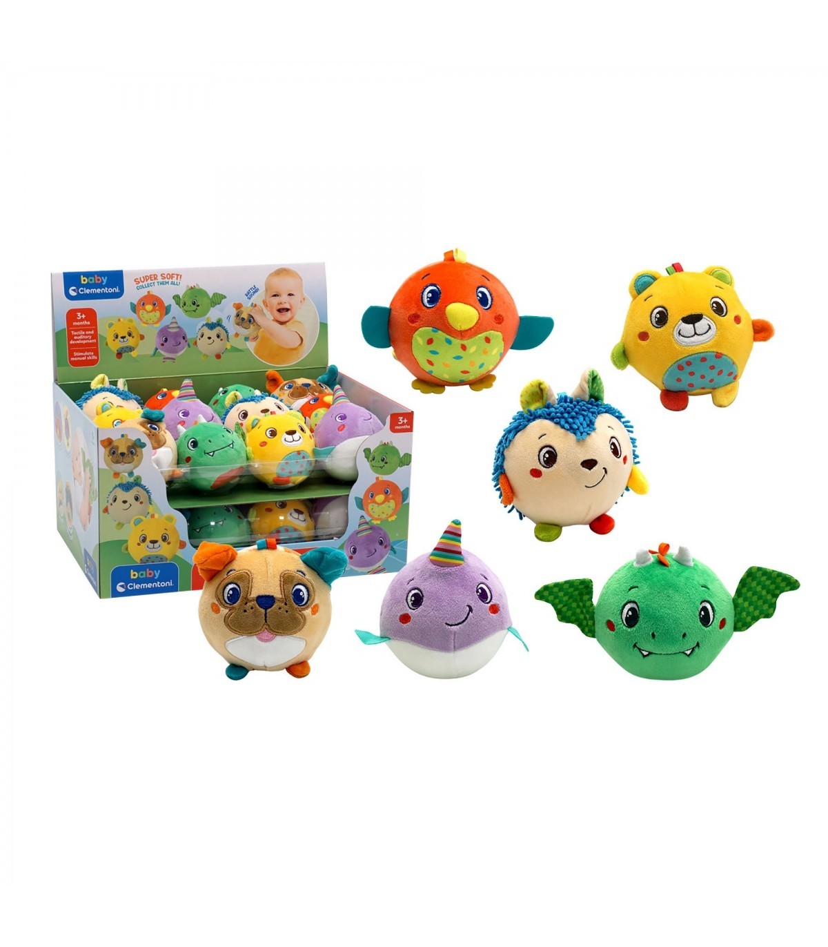 Clementoni Baby jucarie plus Soft Animal Friends 3m+ 1 buc