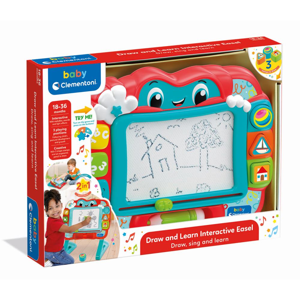 Clementoni Baby Tablita interactiva de desenat cu sunete si lumini 18-36 luni