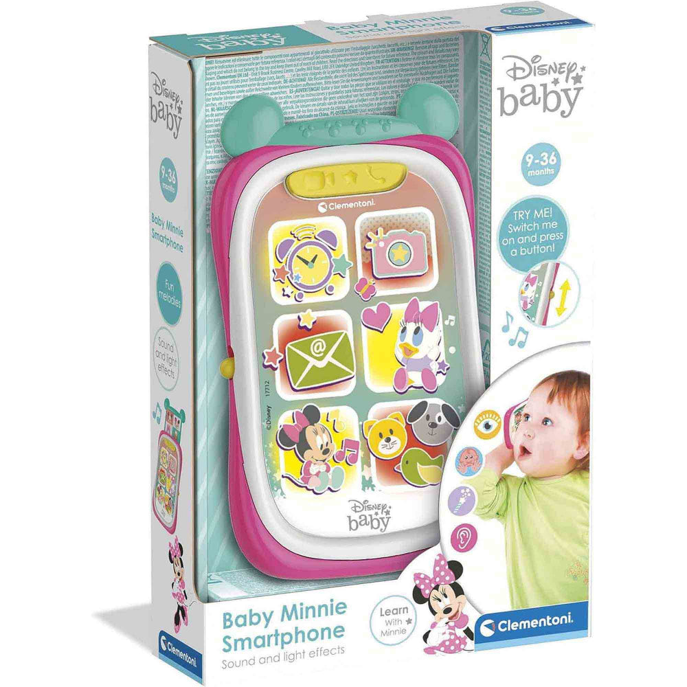 Clementoni Disney baby Smartphone interactiv Minnie Mouse 9-36 luni Imagine secundară a produsului
