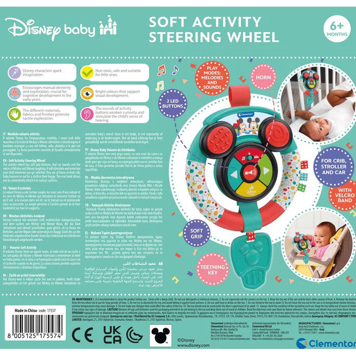 Clementoni Disney Baby joc volan interactiv 6m+ Mickey si Minnie