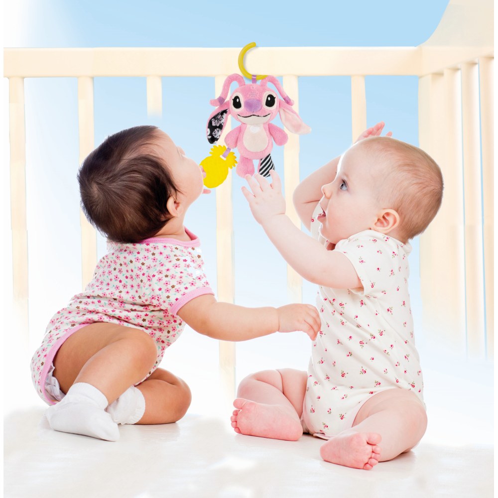 Clementoni Disney Jucarie senzoriala plus cu zornaitoare Stitch Angel 3m+