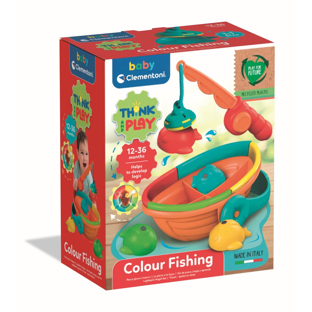 Clementoni Joc educativ de logica pestisori colorati 12-36 luni Colour Fishing