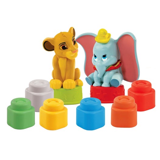Clementoni Soft Clemmy Disney baby Set 6 blocuri moi Simba si Dumbo 10-36 luni
