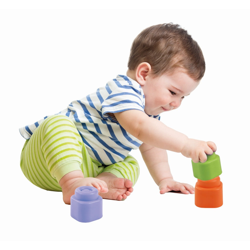 Clementoni Soft Clemmy Jucarie educationala catel portocaliu cu cuburi moi 6-36 luni