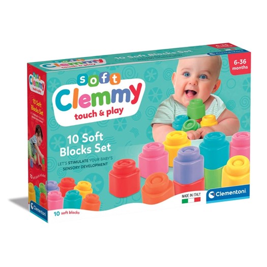Clementoni Soft Clemmy Set 10 cuburi moi 6-36 luni