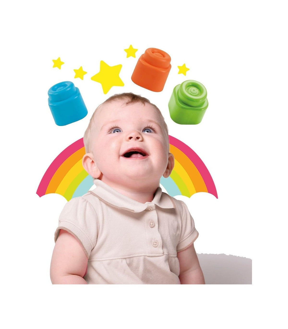 Clementoni Soft Clemmy set cuburi de constructii moi 6-36 luni Cos Pisicuta