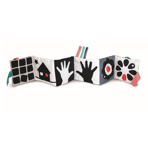 Clementoni Baby carte moale 0m+, Baby Book Alb-Negru 01