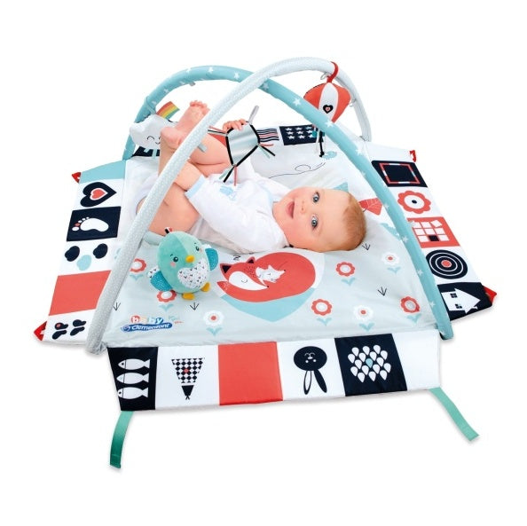 Clementoni Baby covor de joaca 0m+, Baby Gym Alb-Negru 01