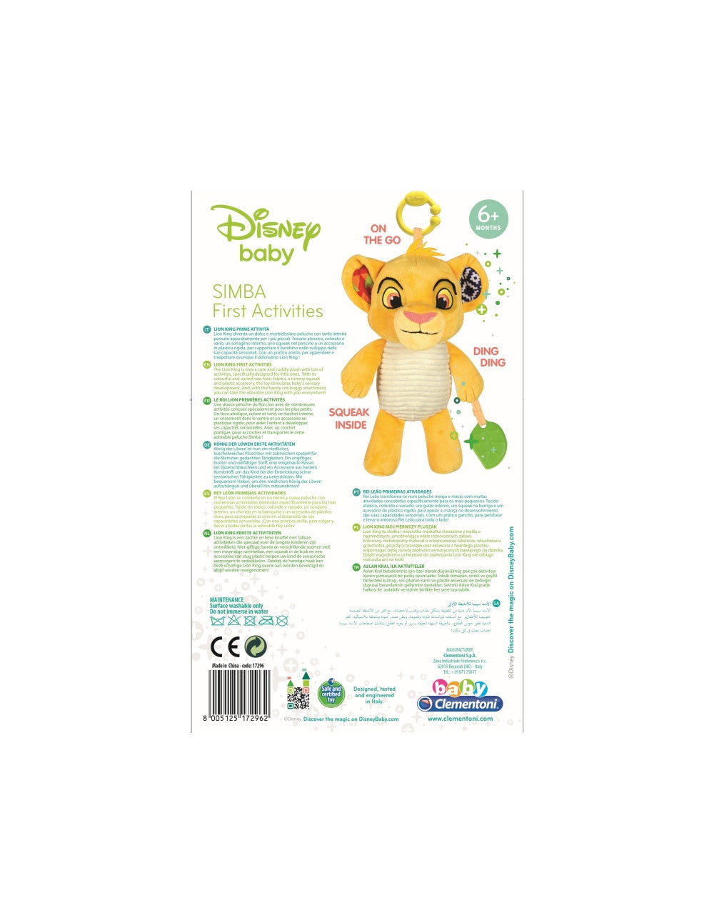 Clementoni Baby jucarie plus cu activitati 6m+