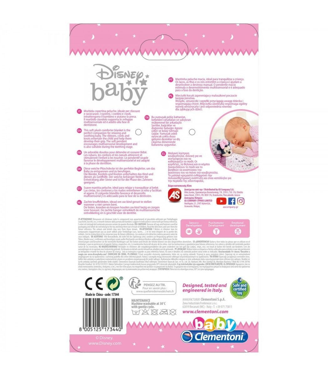 Clementoni Baby jucarie plus paturica Confort Minnie Mouse 0m+
