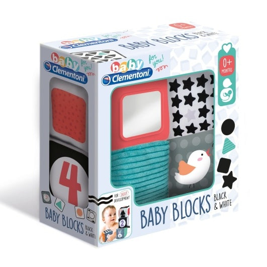 Clementoni Baby jucarie set 4 cuburi moi  0m+, Baby Blocks  01 Imagine principală a produsului