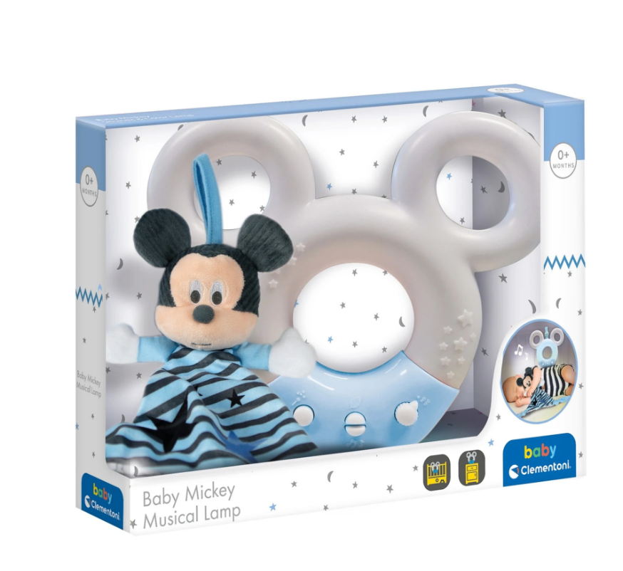 Clementoni Baby lampa muzicala 0m+, Baby Mickey CL17397 01 Imagine principală a produsului