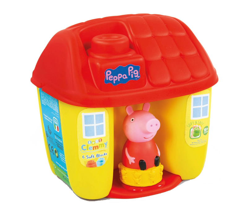 Clementoni Clemmy Soft casuta cu cuburi 18m+ Peppa Pig Imagine principală a produsului