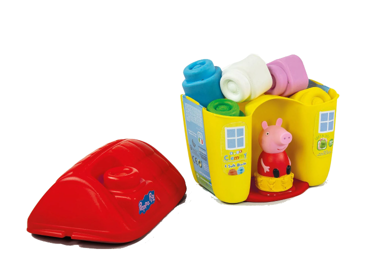 Clementoni Clemmy Soft casuta cu cuburi 18m+ Peppa Pig
